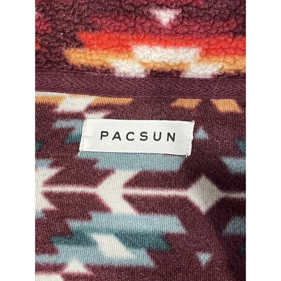 Pacsun Nordic Fleece Sweater Women’s Medium 1/4 Zip Mock Neck Sweatshirt-Pockets - Picture 10 of 13